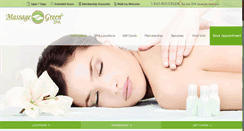 Desktop Screenshot of massagegreenspa.com