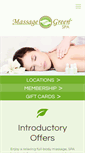 Mobile Screenshot of massagegreenspa.com